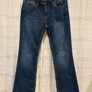 Shyanne boot leg med wash denim jeans, women size 28